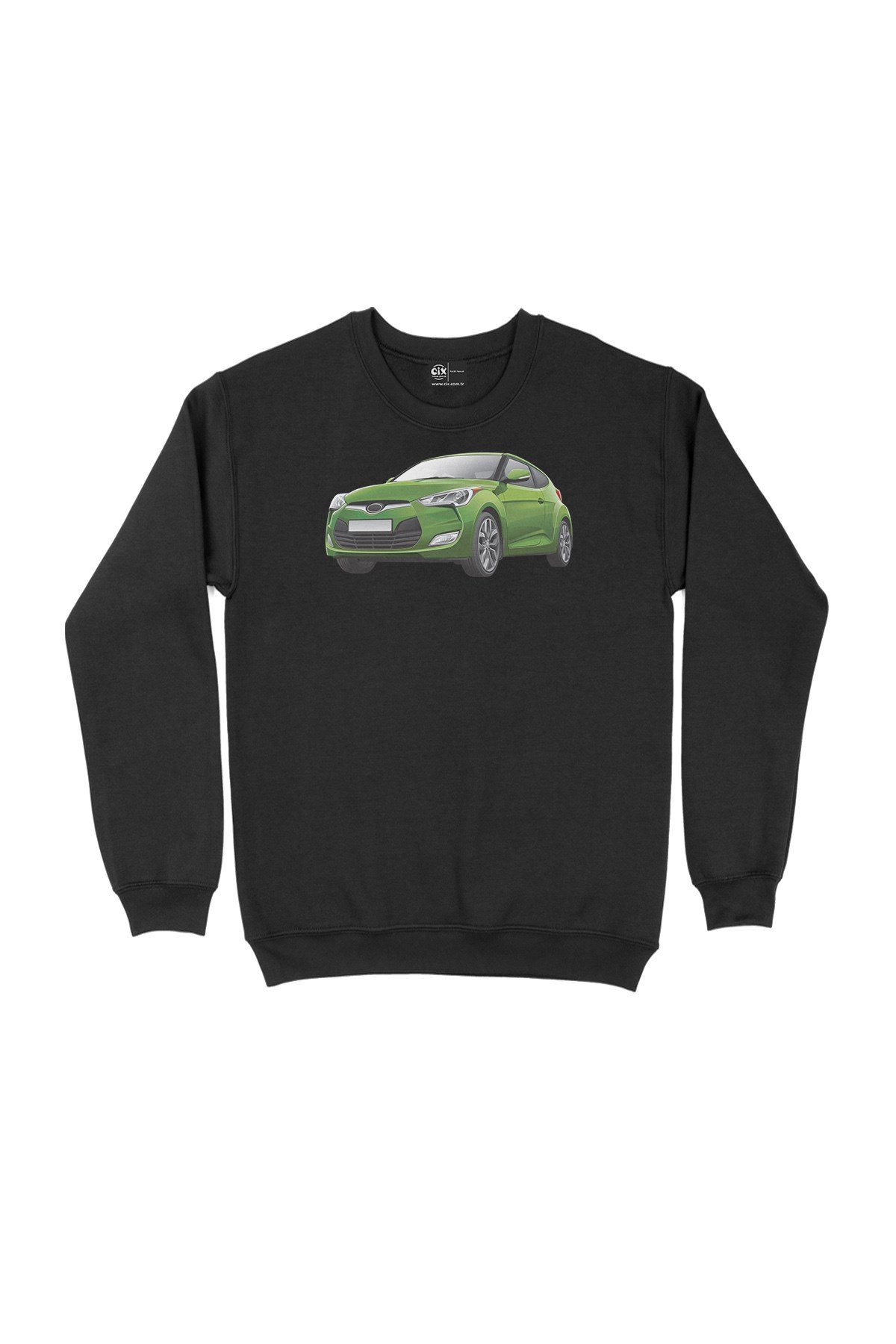 Yeşil Cupe Araba Siyah Sweatshirt