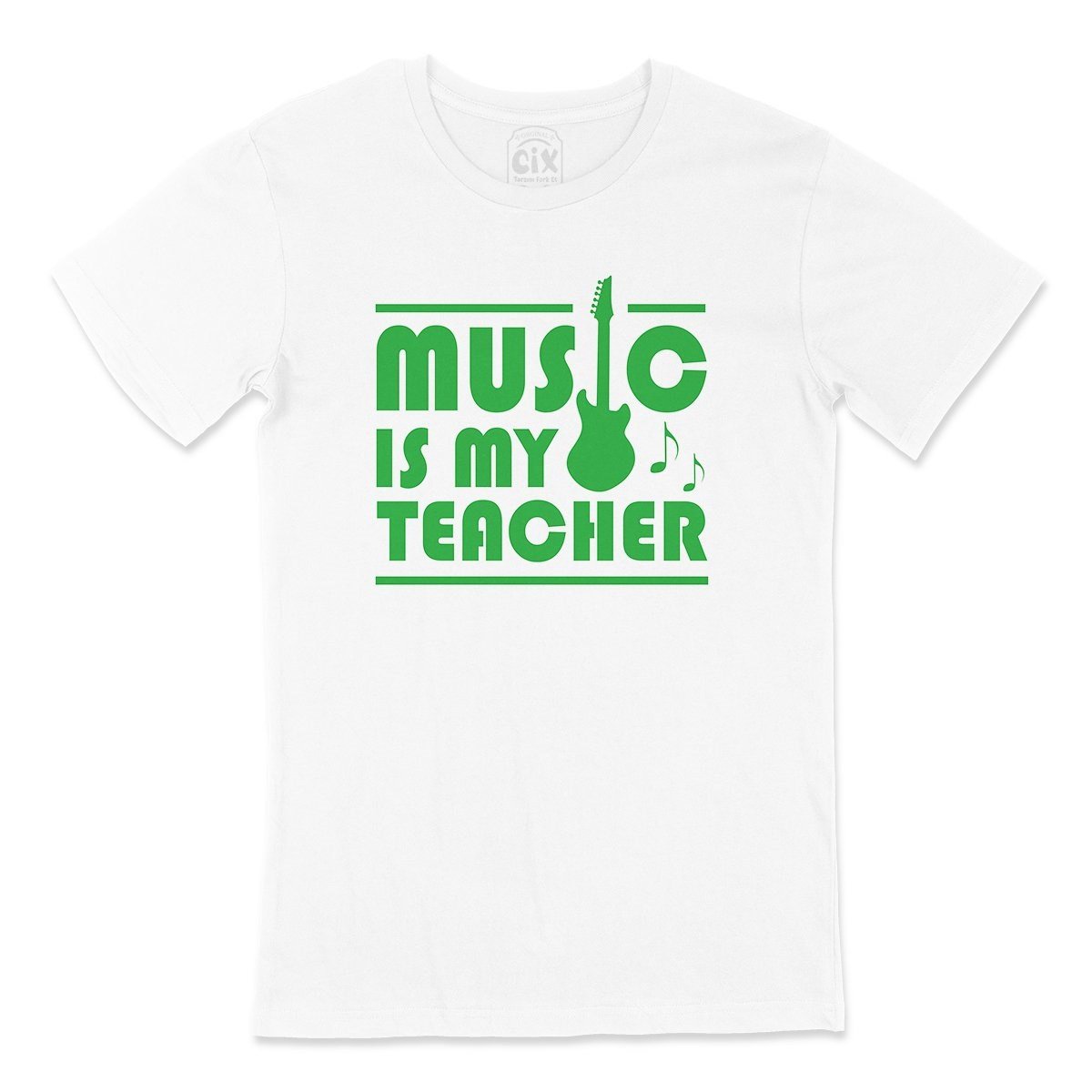 Yeşil Music Is My Teacher Tişört