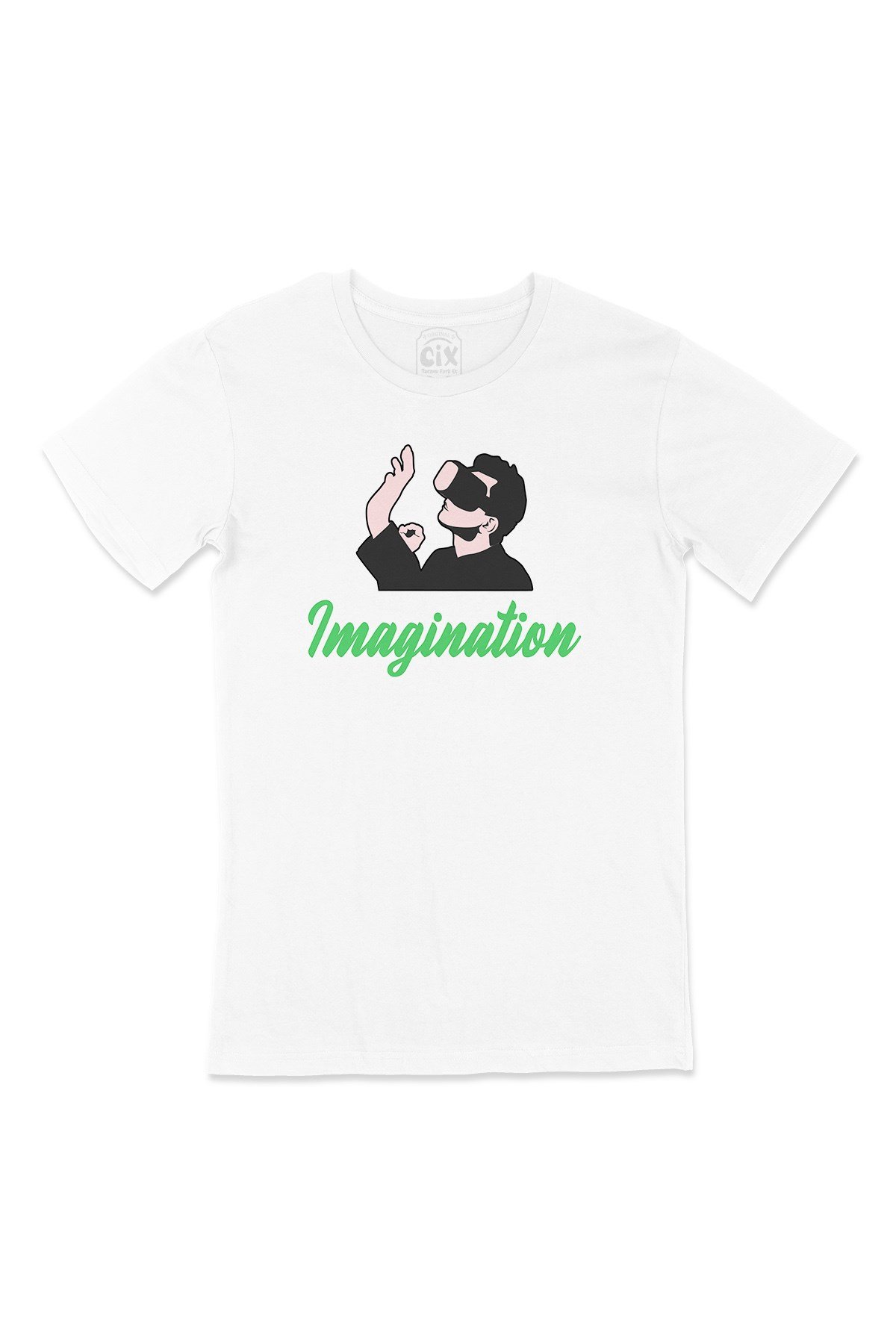 Yeşil Your Imagination Tişört