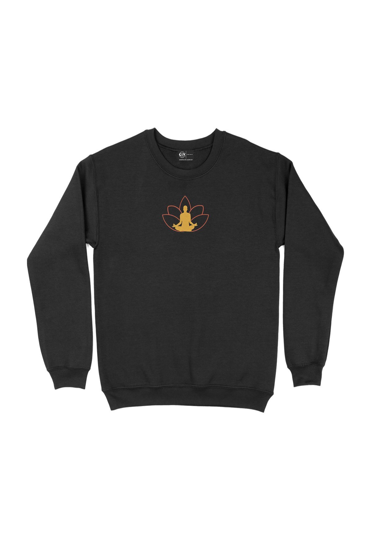 Yoga Meditasyon Siyah Sweatshirt