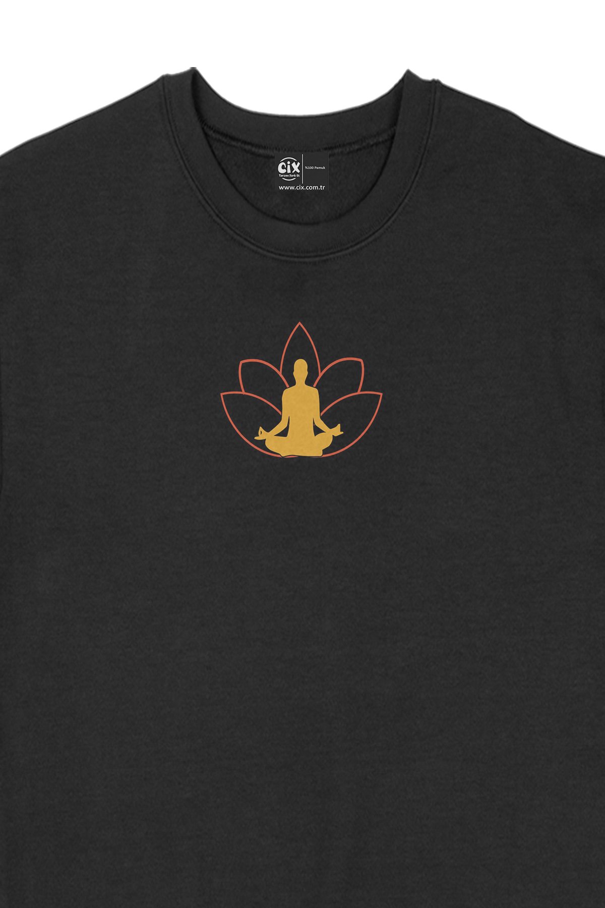 Yoga Meditasyon Siyah Sweatshirt