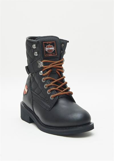 Harley-Davidson NEW WORKER Kadın Siyah Deri Bot