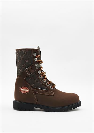 Harley-Davidson NEW WORKER ZIP Çocuk Kahverengi Nubuk Bot