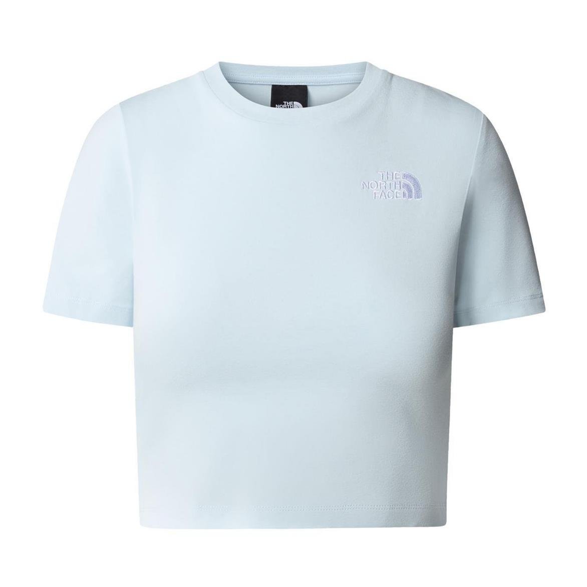 The North Face W S/S Essential Cropped Slim Tee Kadın Mavi T-Shirt