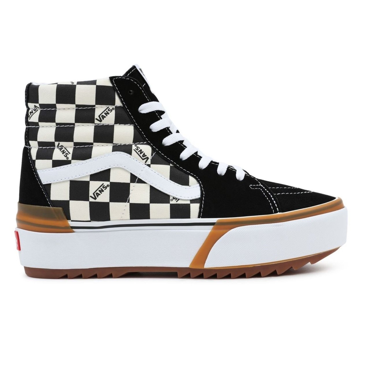 Vans SK8-HI Stacked Boğazlı Damalı Sneaker
