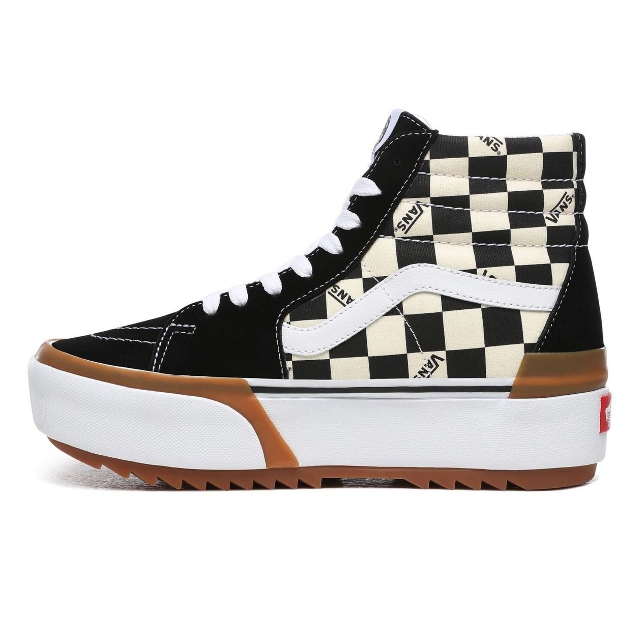 Vans SK8-HI Stacked Boğazlı Damalı Sneaker