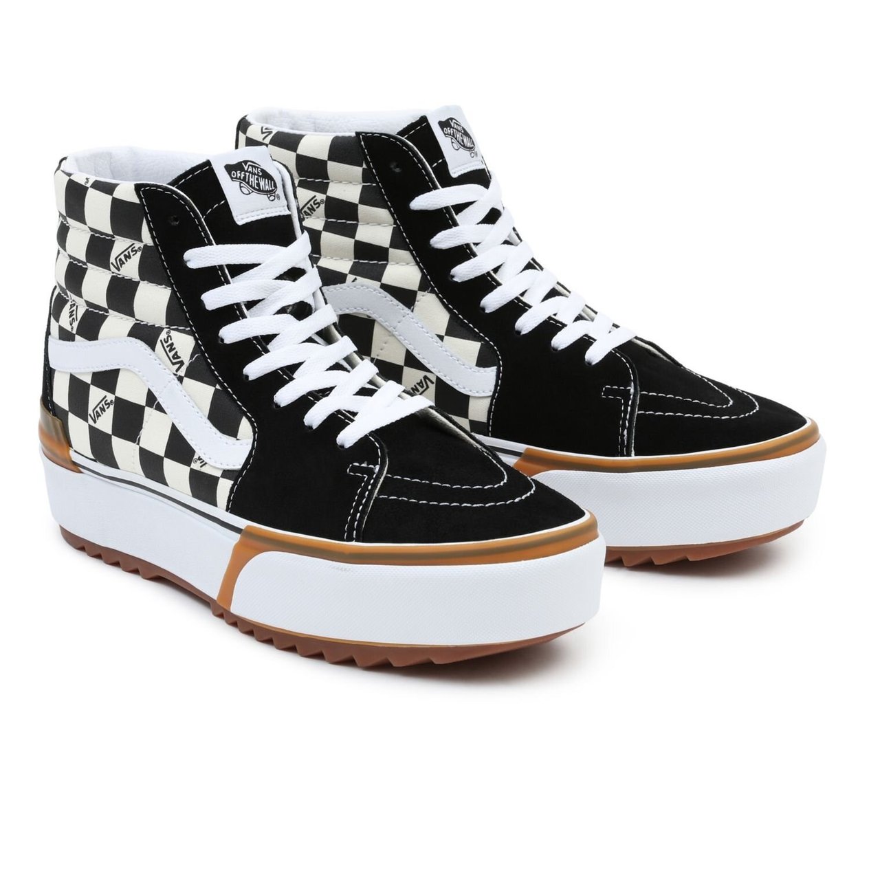 Vans SK8-HI Stacked Boğazlı Damalı Sneaker