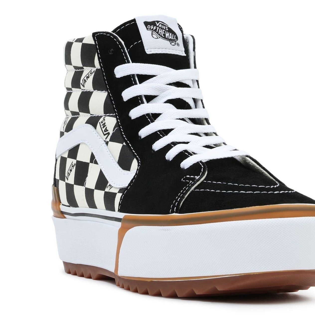 Vans SK8-HI Stacked Boğazlı Damalı Sneaker