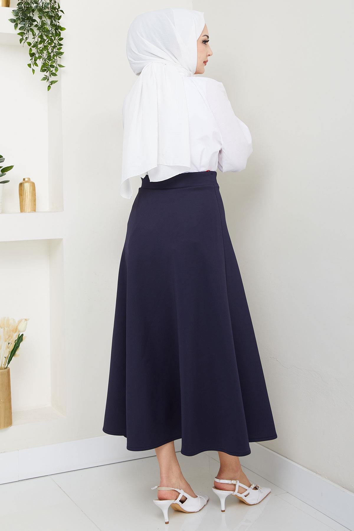 Mevlana Etek Lacivert HM2714
