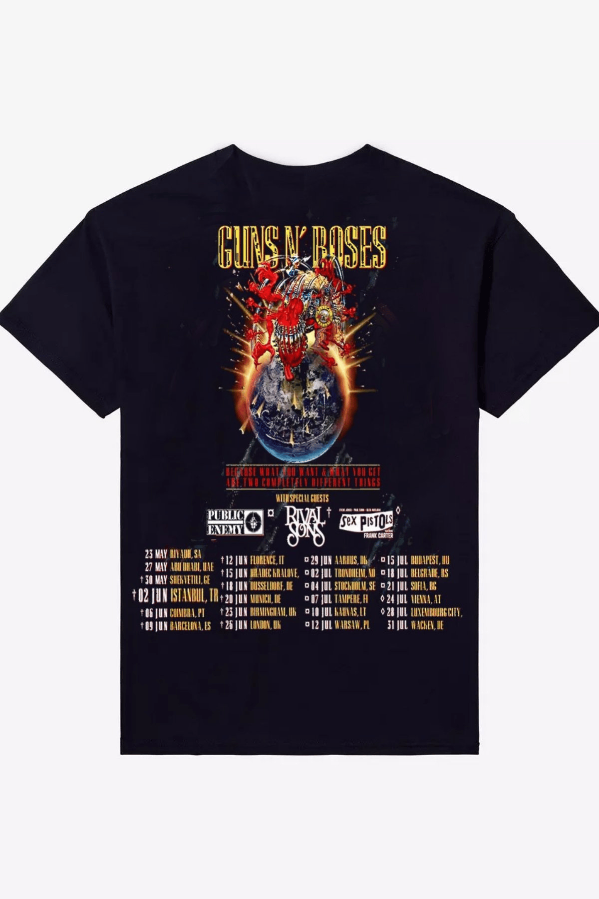 Siyah Guns N' Roses European And Middle East Tour 2025 Unisex T-shirt