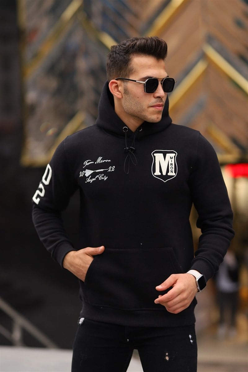 Miron Erkek Kapşonlu Sweatshirt Regular Fit 