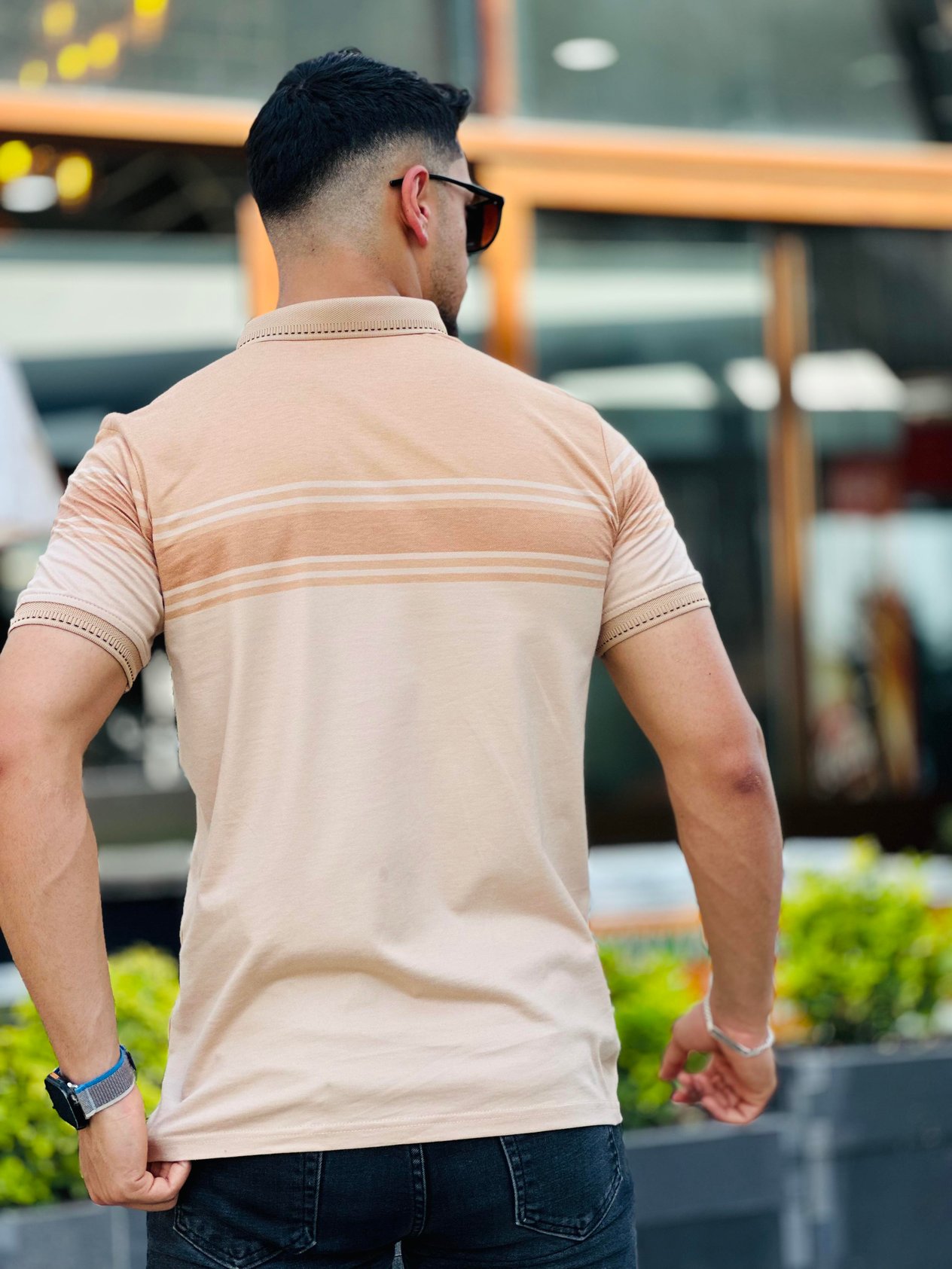 Miron Hardal Dijital Baskı Detaylı Polo Yaka Kısa Kollu Tişört- 2426