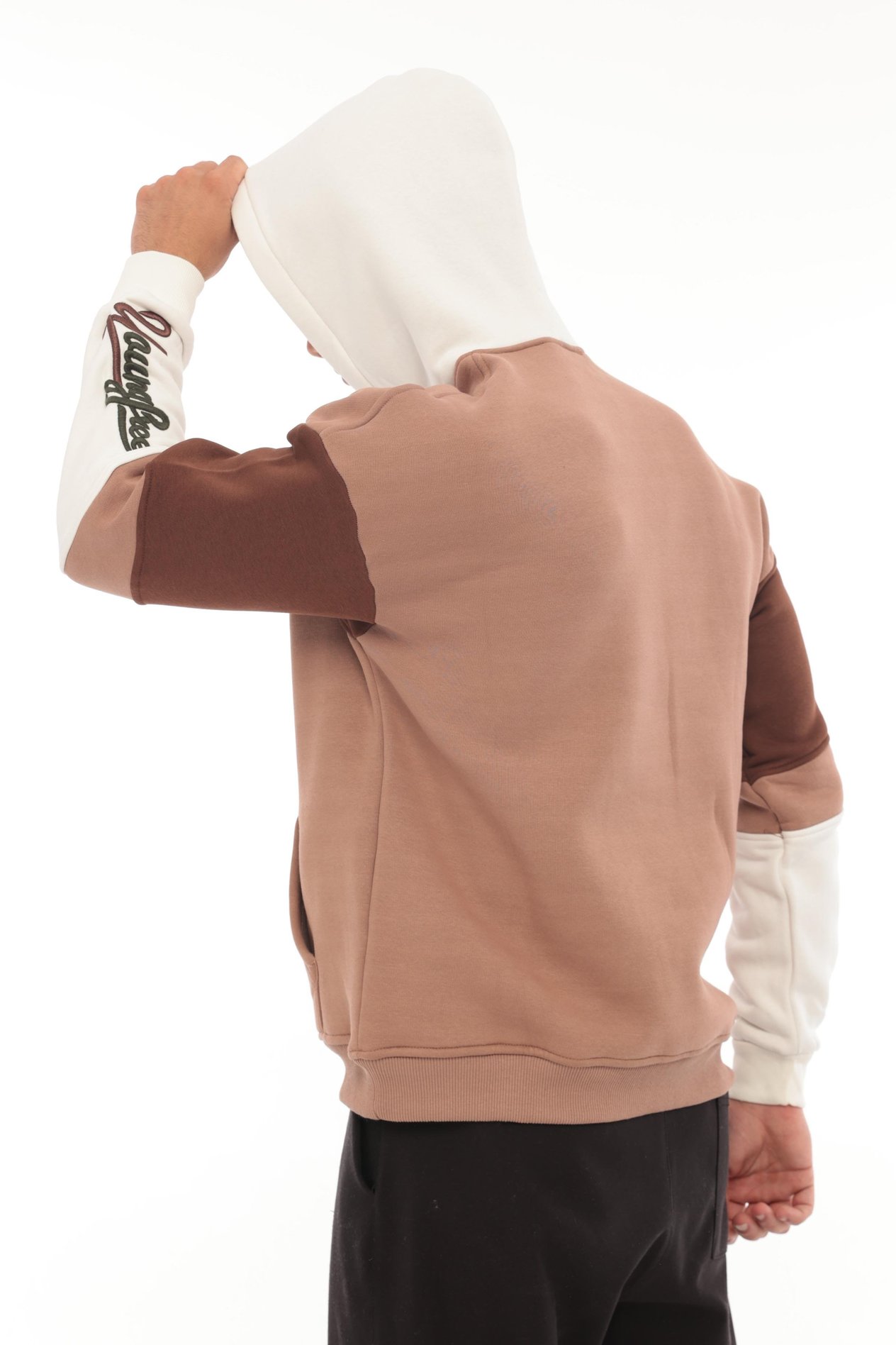 Miron High Nakışlı Oversize Sweatshirt - Kamel- 2315
