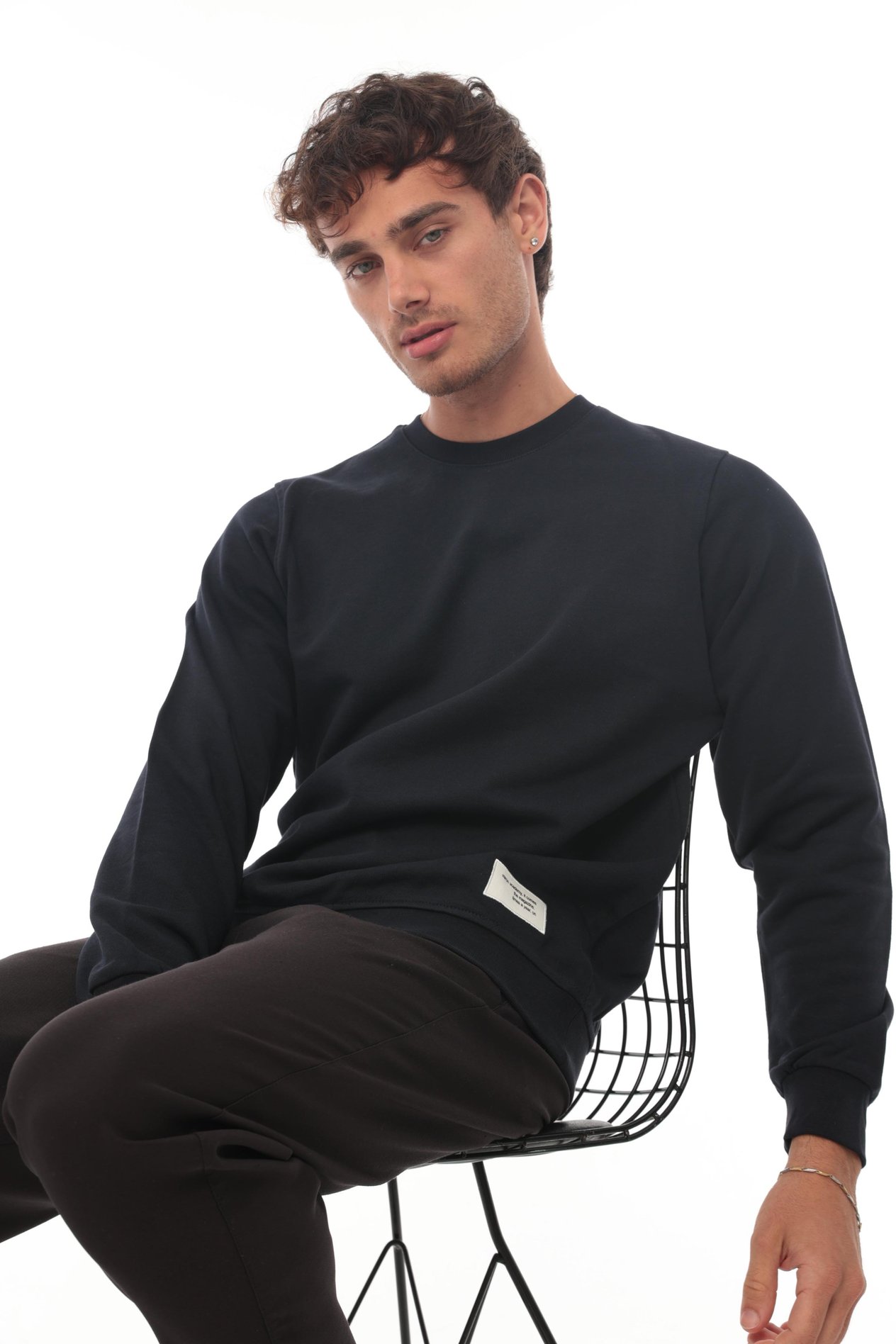 Miron Sıfıryaka Sweatshirt Regular Fit-Lacivert