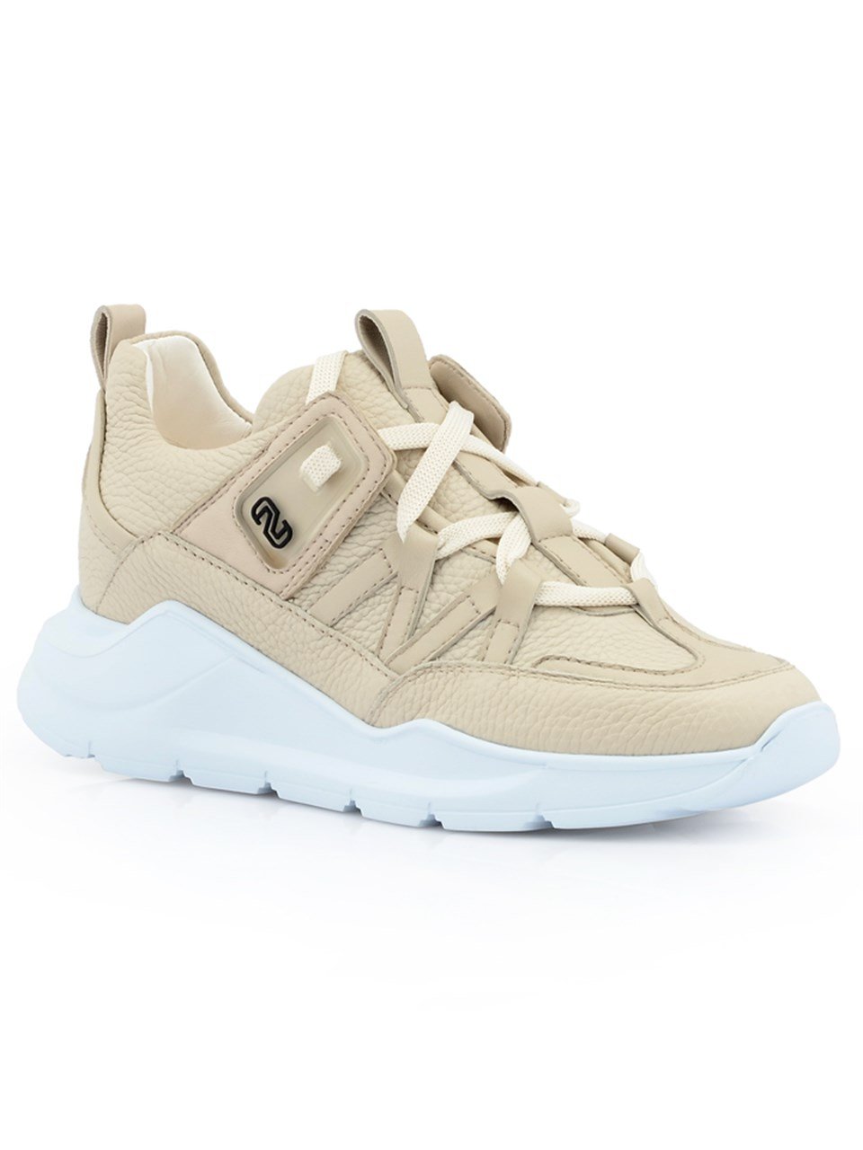Sneakers A62021 TOGO+NAPPA NUR Bej+Natural