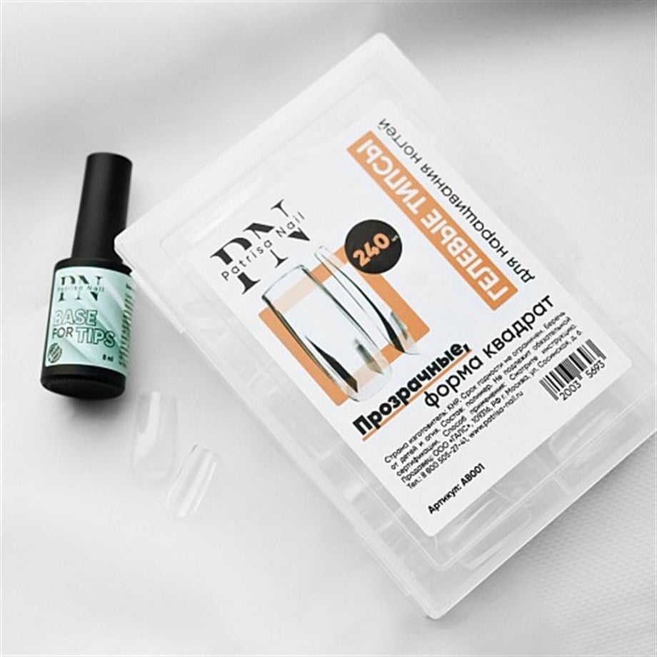 GEL Tips, Şeffaf (Küt), kutuda 240 adet