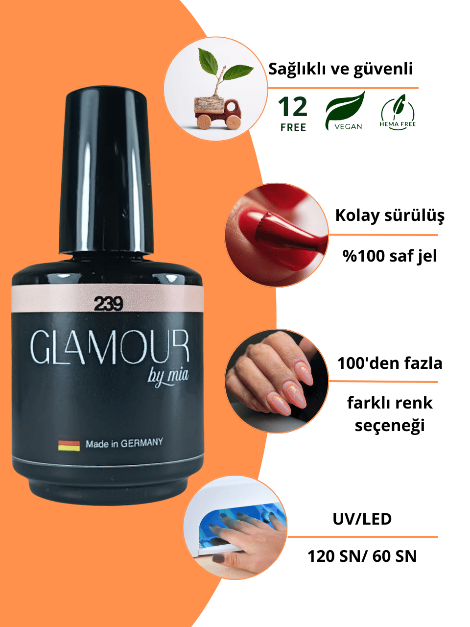 Glamour by MiaTimelessGlamour Kalıcı Oje 239