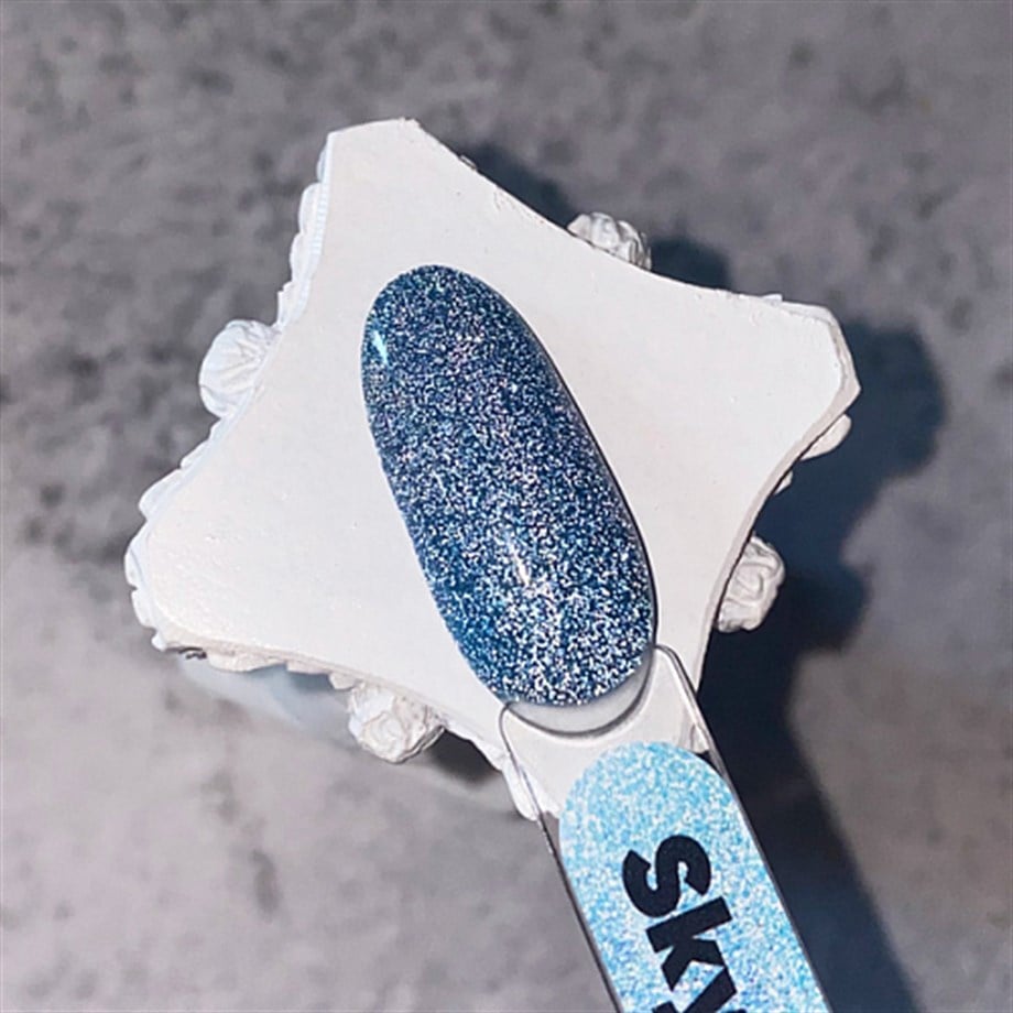 Işığı yansıtan Kalıcı oje Sky Flash (Mavi) 8 ml