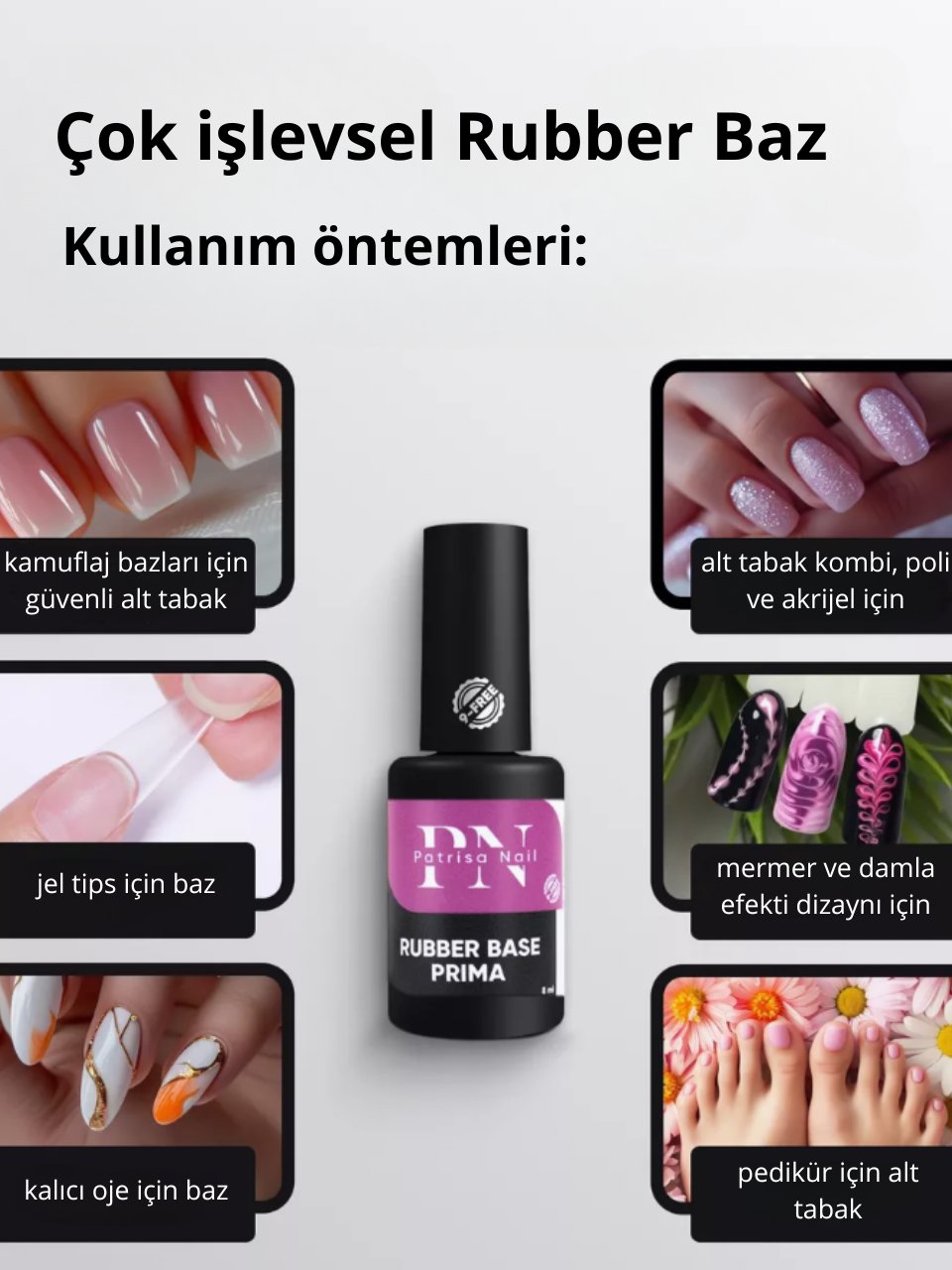 Patrisa NailBase coatRubber Base / Baz Prima  8 ml