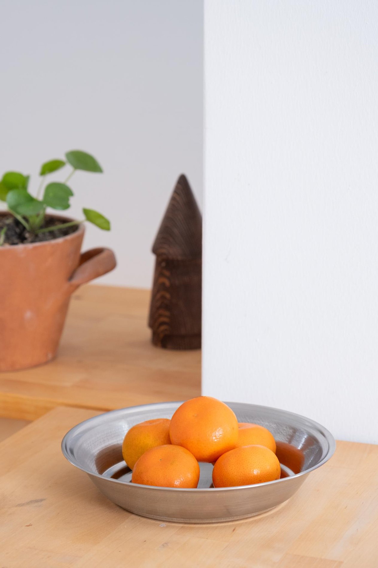 Metal 21 cm Salata Kısır Meyve Sunum Tabağı