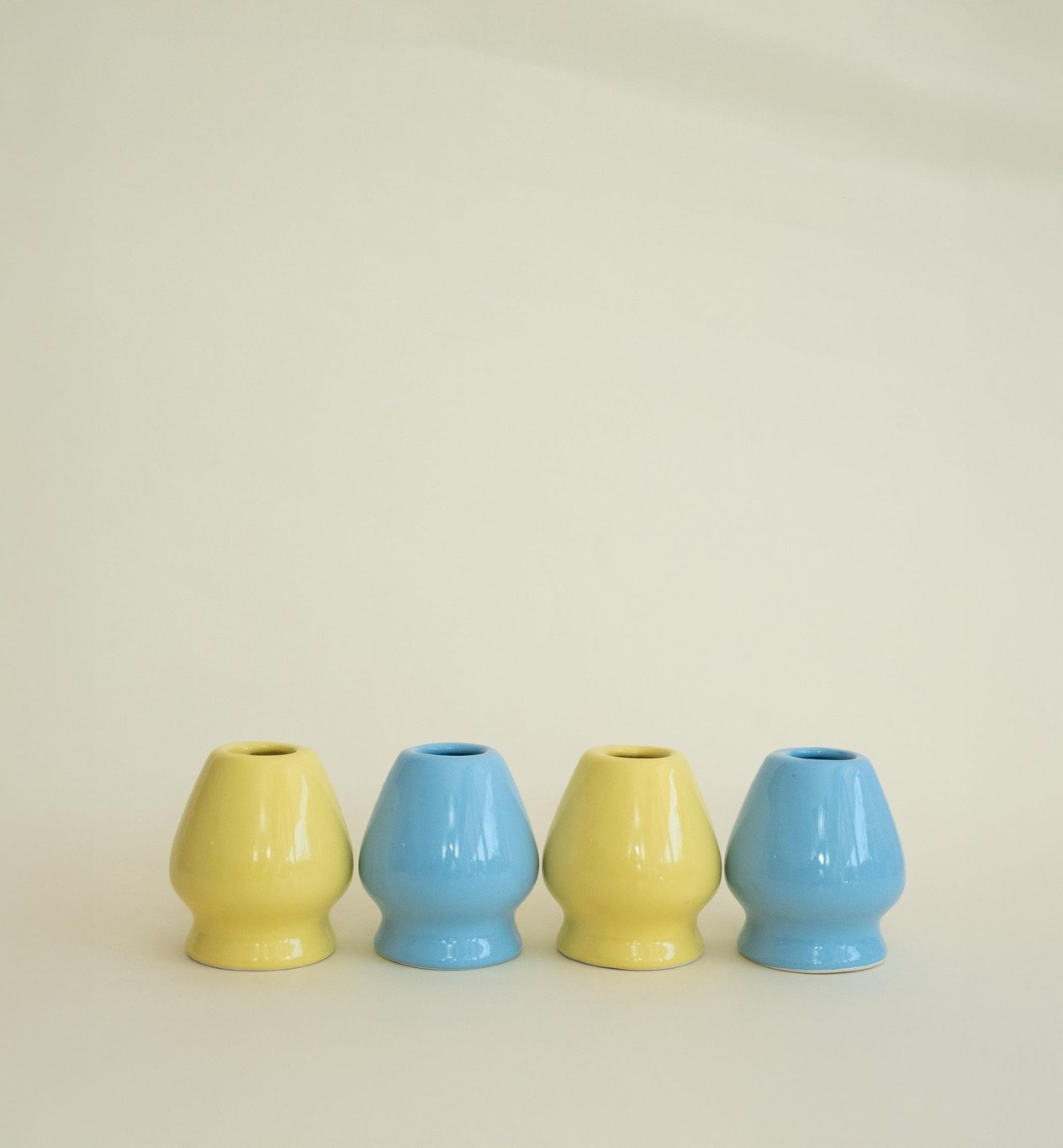 Seramik Parlak Mavi Matcha Whisk Tutacağı