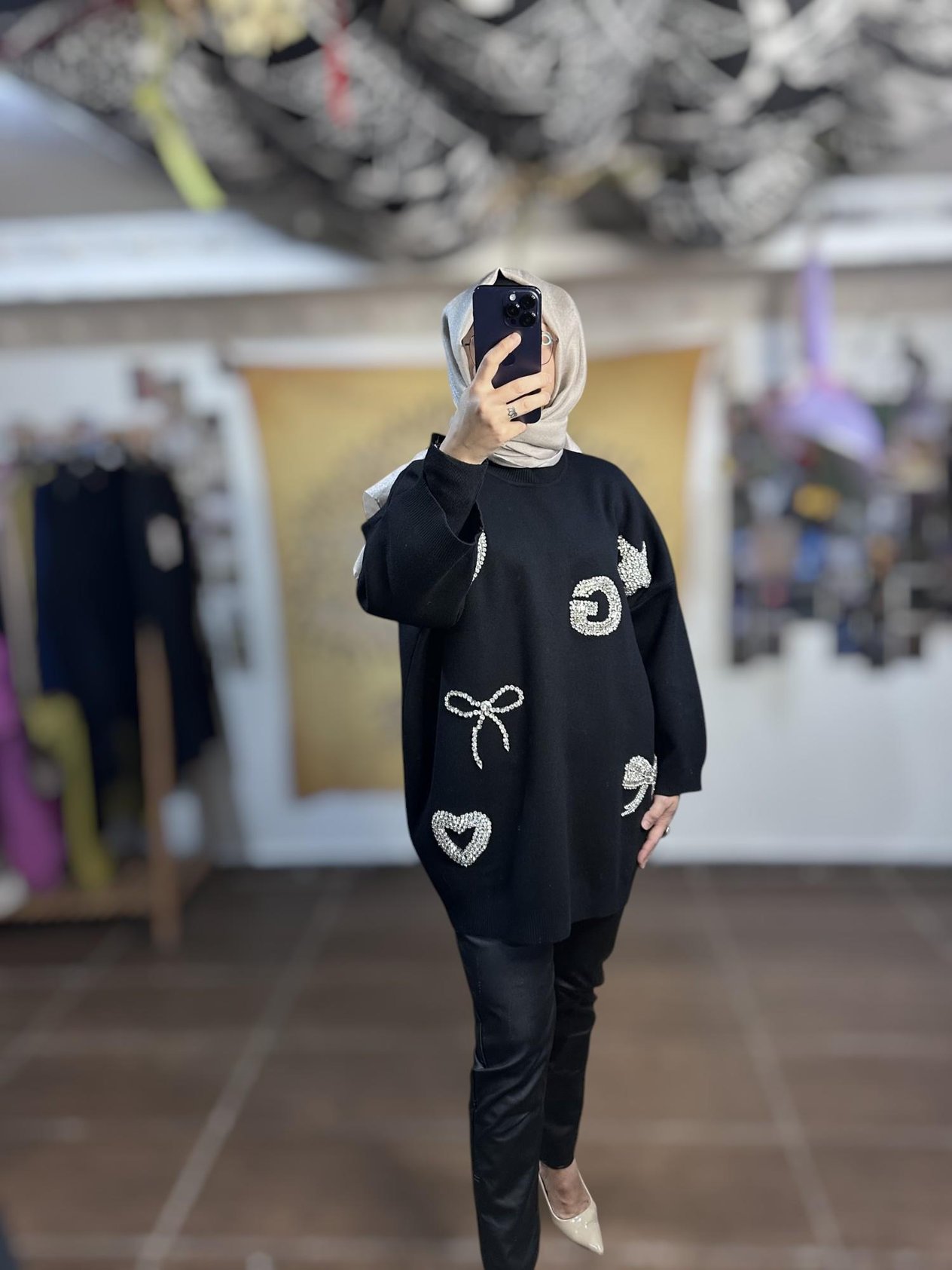 Ghisa Triko Tunik - Siyah