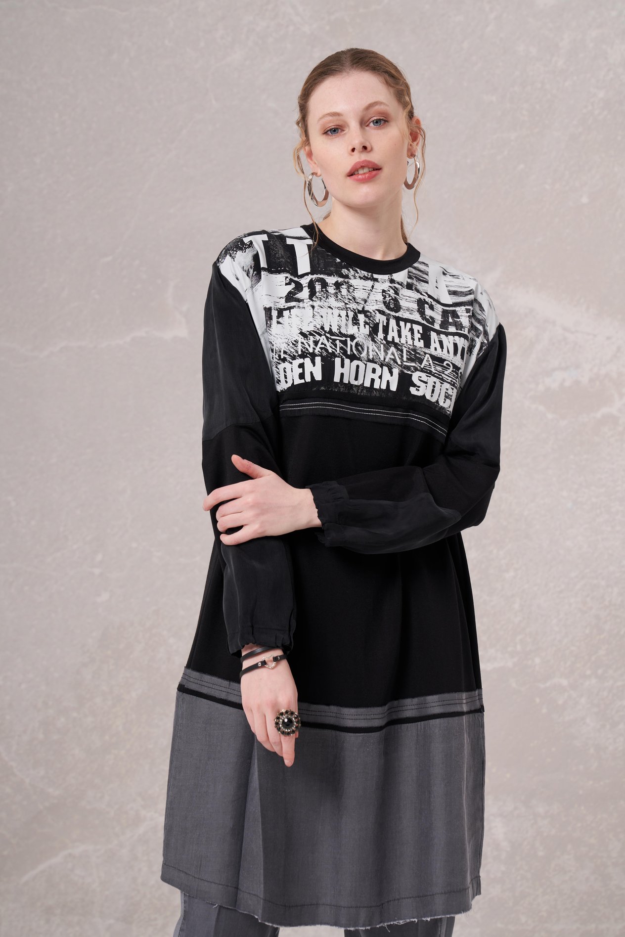 MissWhence 35002 TUNİK - Siyah