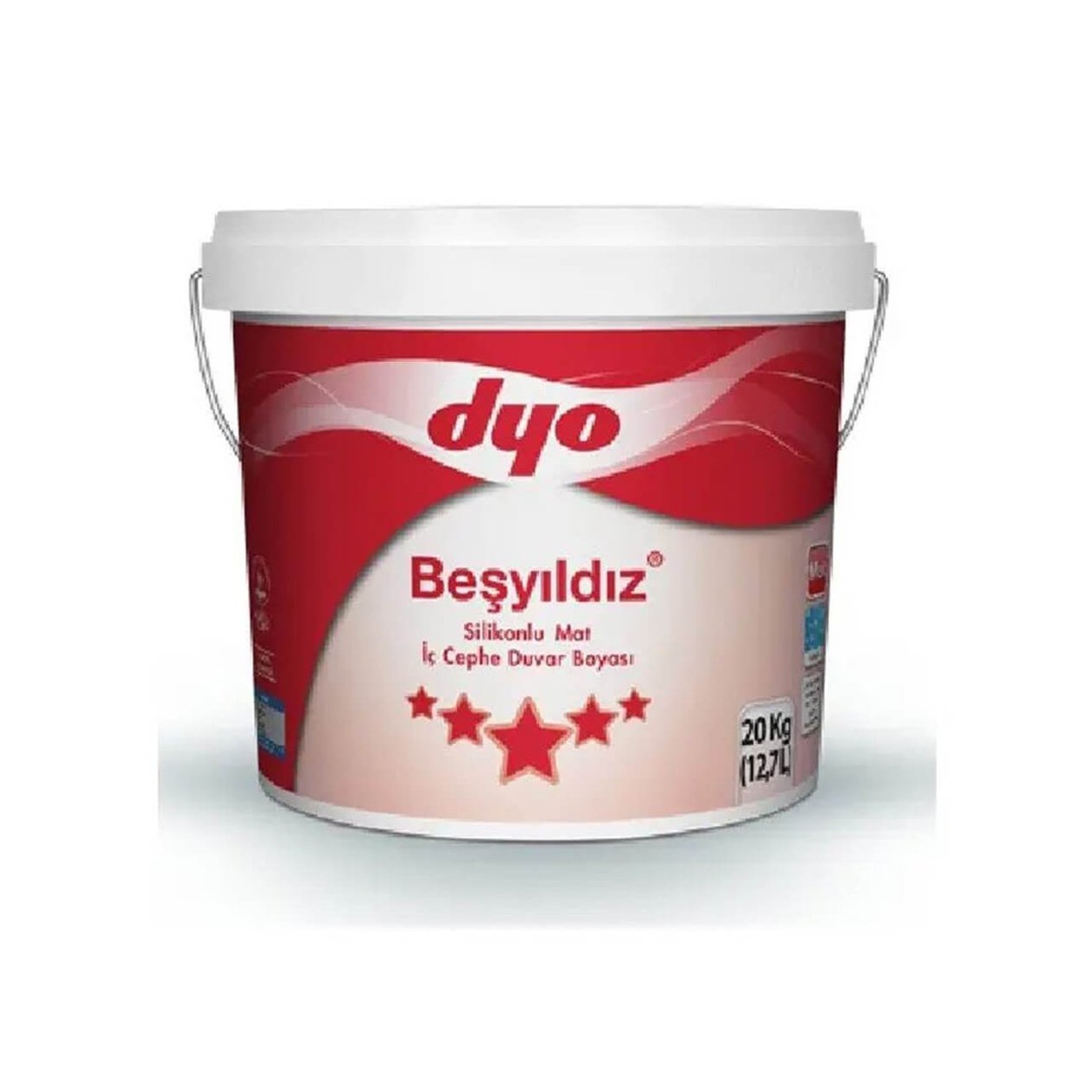 DYO Beşyıldız Silikonlu Mat Boya 20 Kg-İç Cephe Boyaları-FLZ01759
