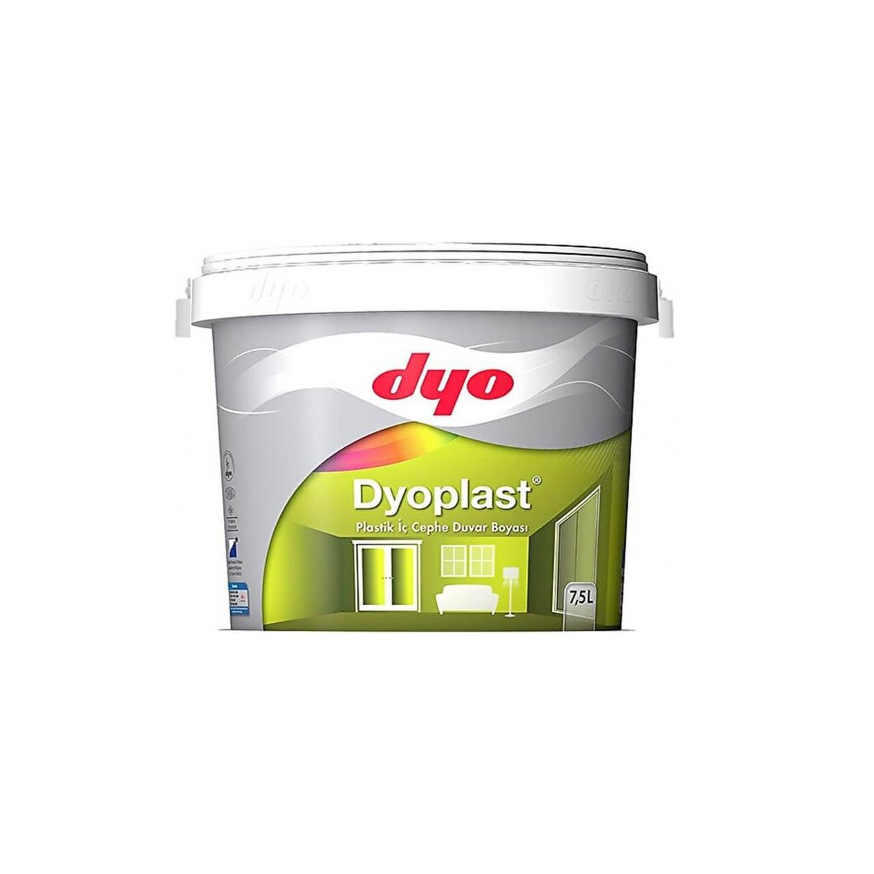 DYO Dyoplast Plastik Boya 7.5 Lt-İç Cephe Boyaları-FLZ01757