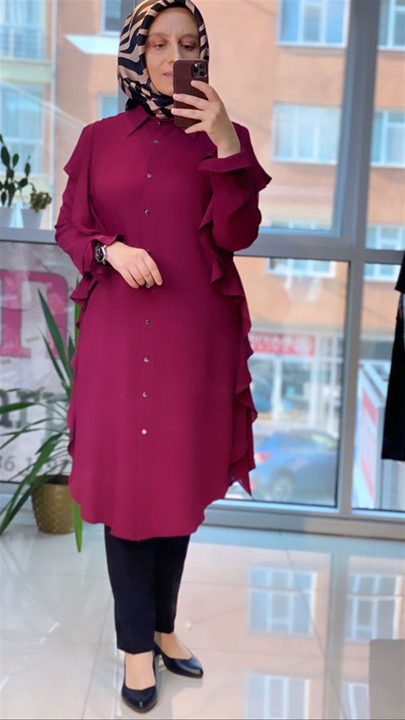 Çınar Özkan Fırfırlı Tunik 1714