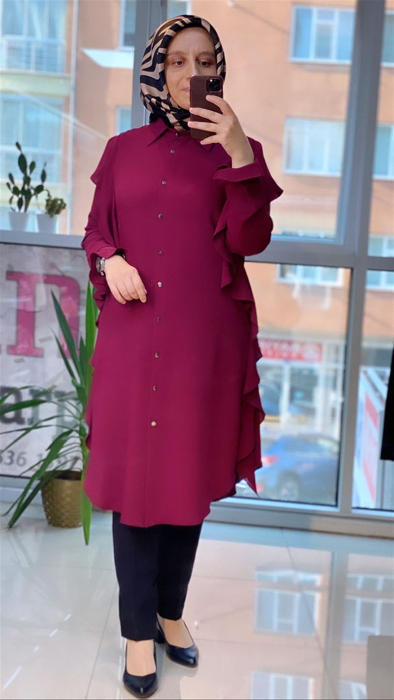 Çınar Özkan Fırfırlı Tunik 1714