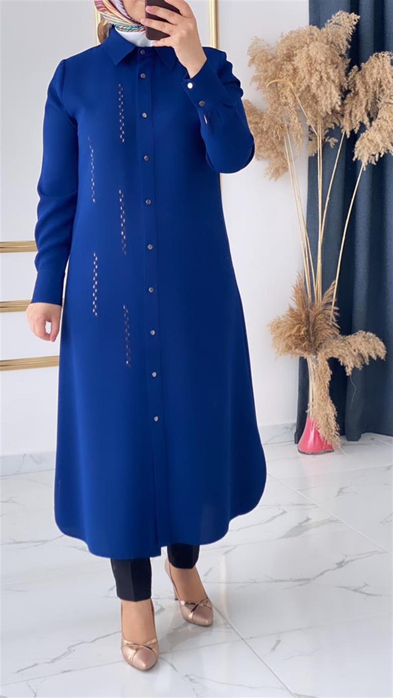 ÇÖ Nakış Taşlı Tunik FRY1168