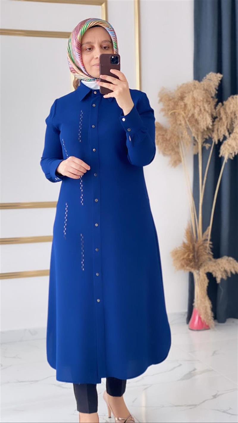 ÇÖ Nakış Taşlı Tunik FRY1168