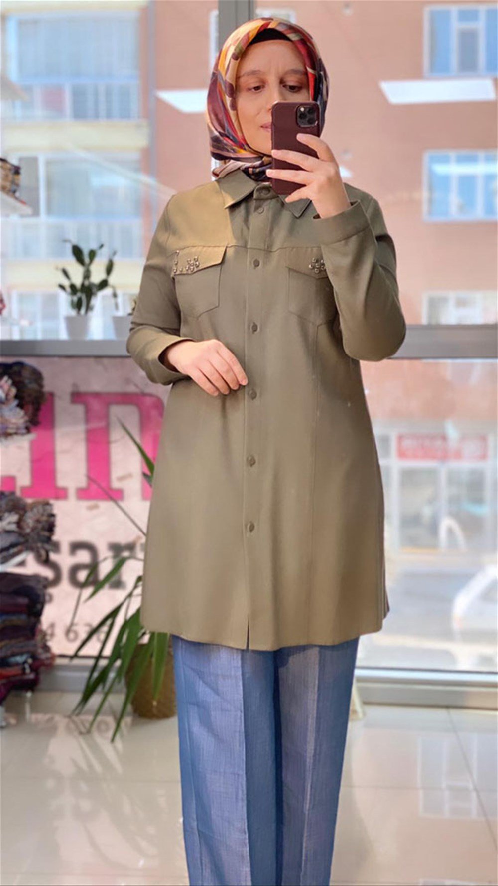 Wonna Cepleri Taşlı Tunik 2672