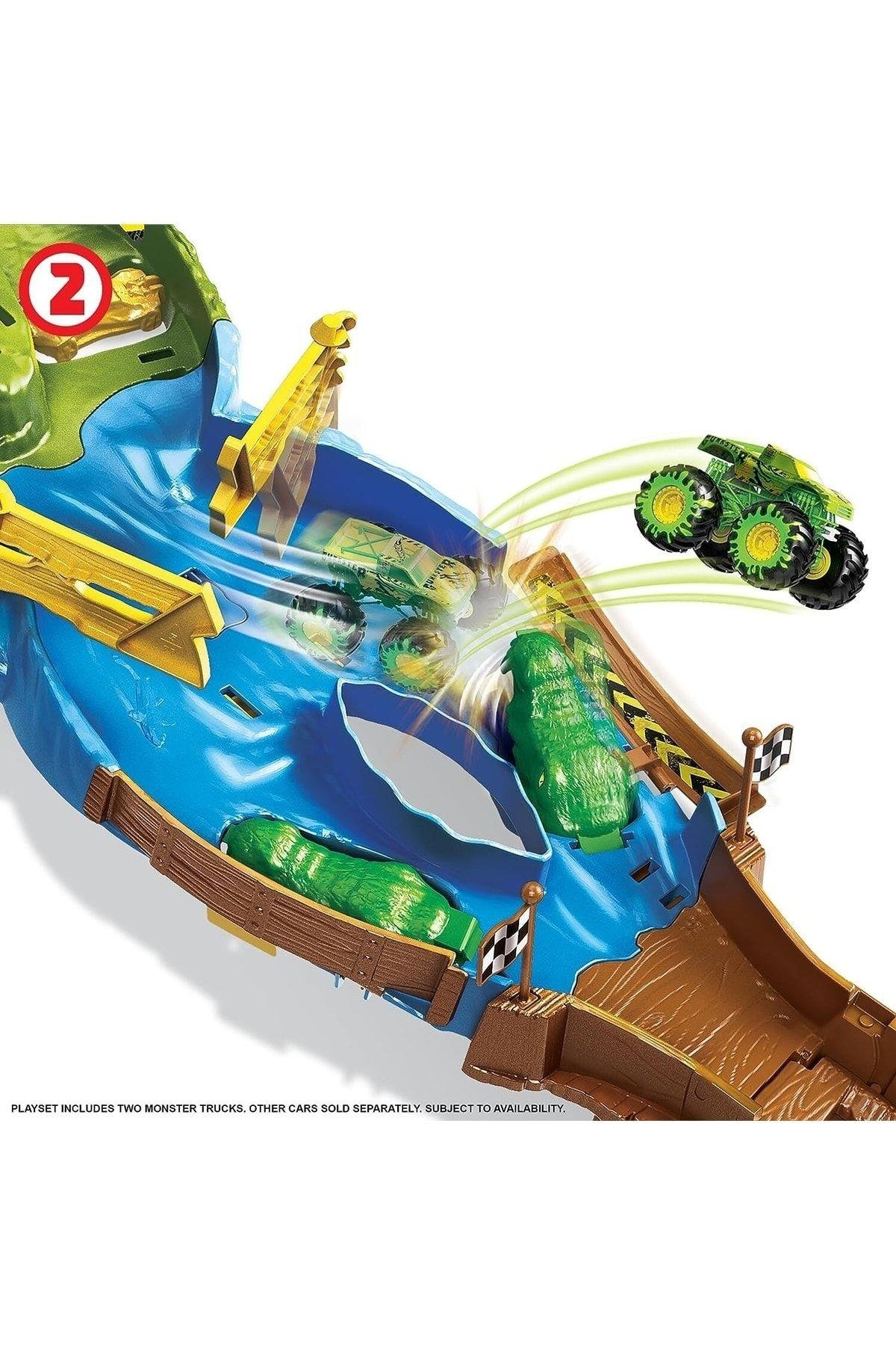 ® Monster Trucks Heyecanlı Yarışlar Oyun Seti | HGV12-Araba Garaj ve Setleri