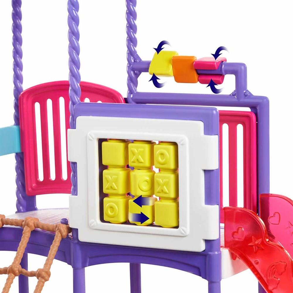 Barbie Bebek Bakıcısı Skipper ve Oyun Parkındaki Bebekleri GHV89-Oyuncak Bebekler