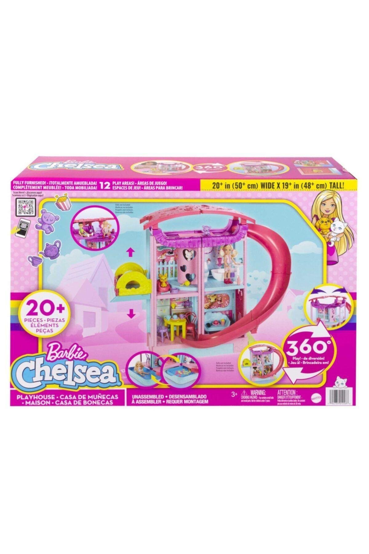 Barbie Chelsea Oyun Evi Asansörlü Hck77-Oyuncak Bebekler