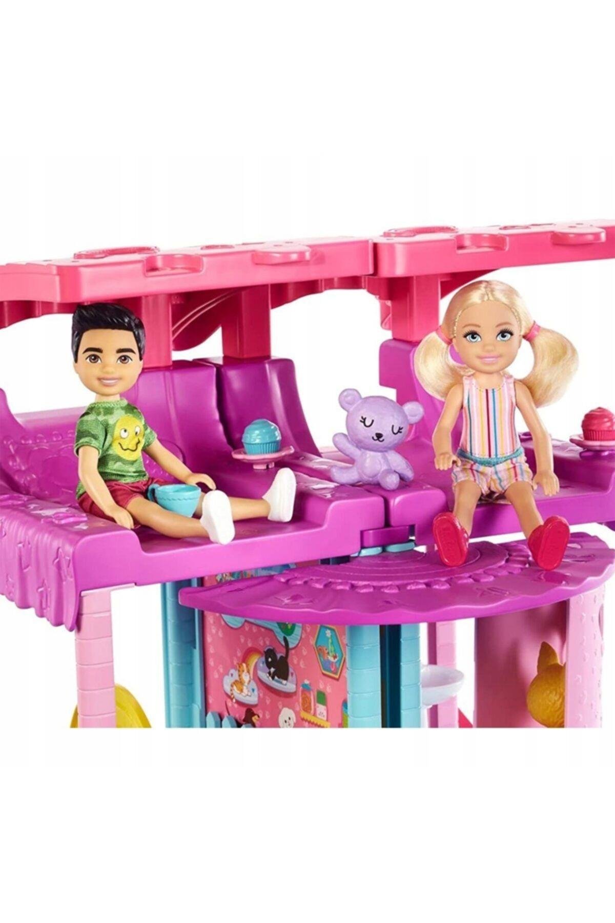 Barbie Chelsea Oyun Evi Asansörlü Hck77-Oyuncak Bebekler