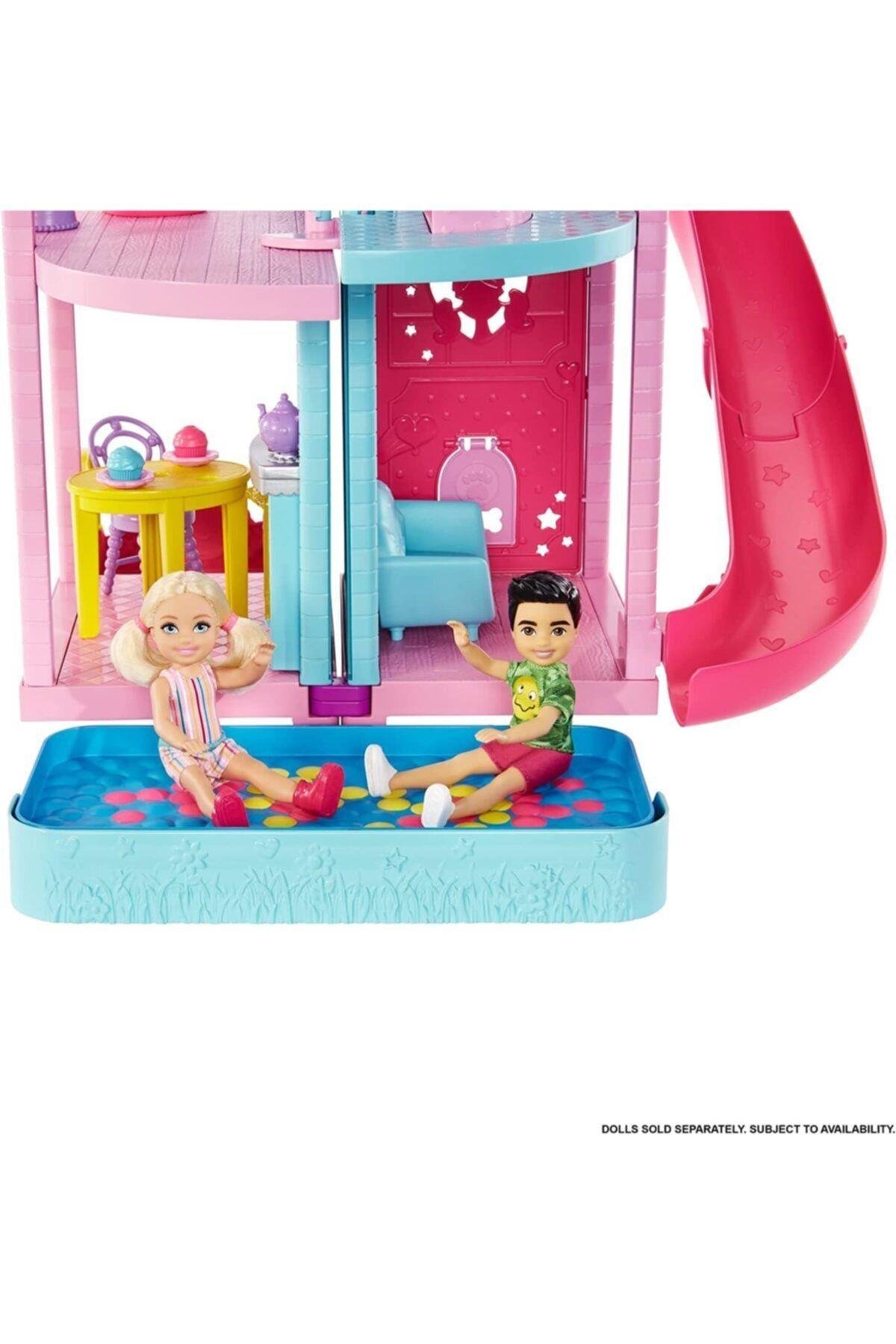 Barbie Chelsea Oyun Evi Asansörlü Hck77-Oyuncak Bebekler