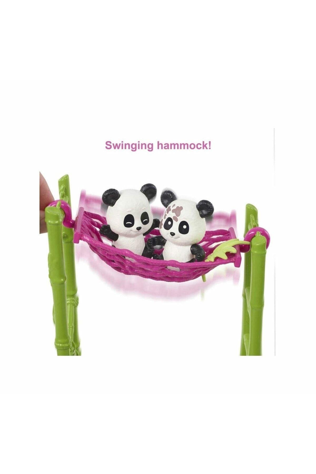 Barbie Hkt77 Panda Bakımı Oyun Seti-Oyuncak Bebekler