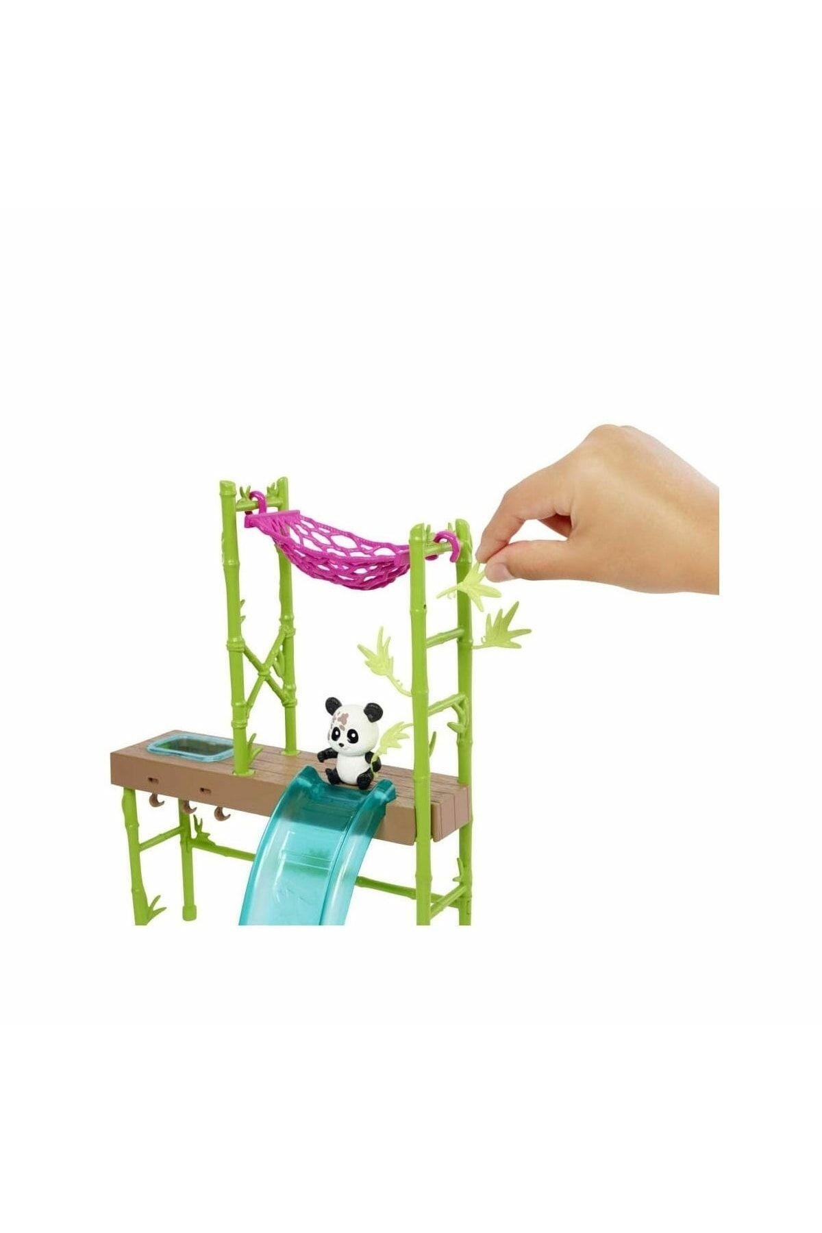 Barbie Hkt77 Panda Bakımı Oyun Seti-Oyuncak Bebekler