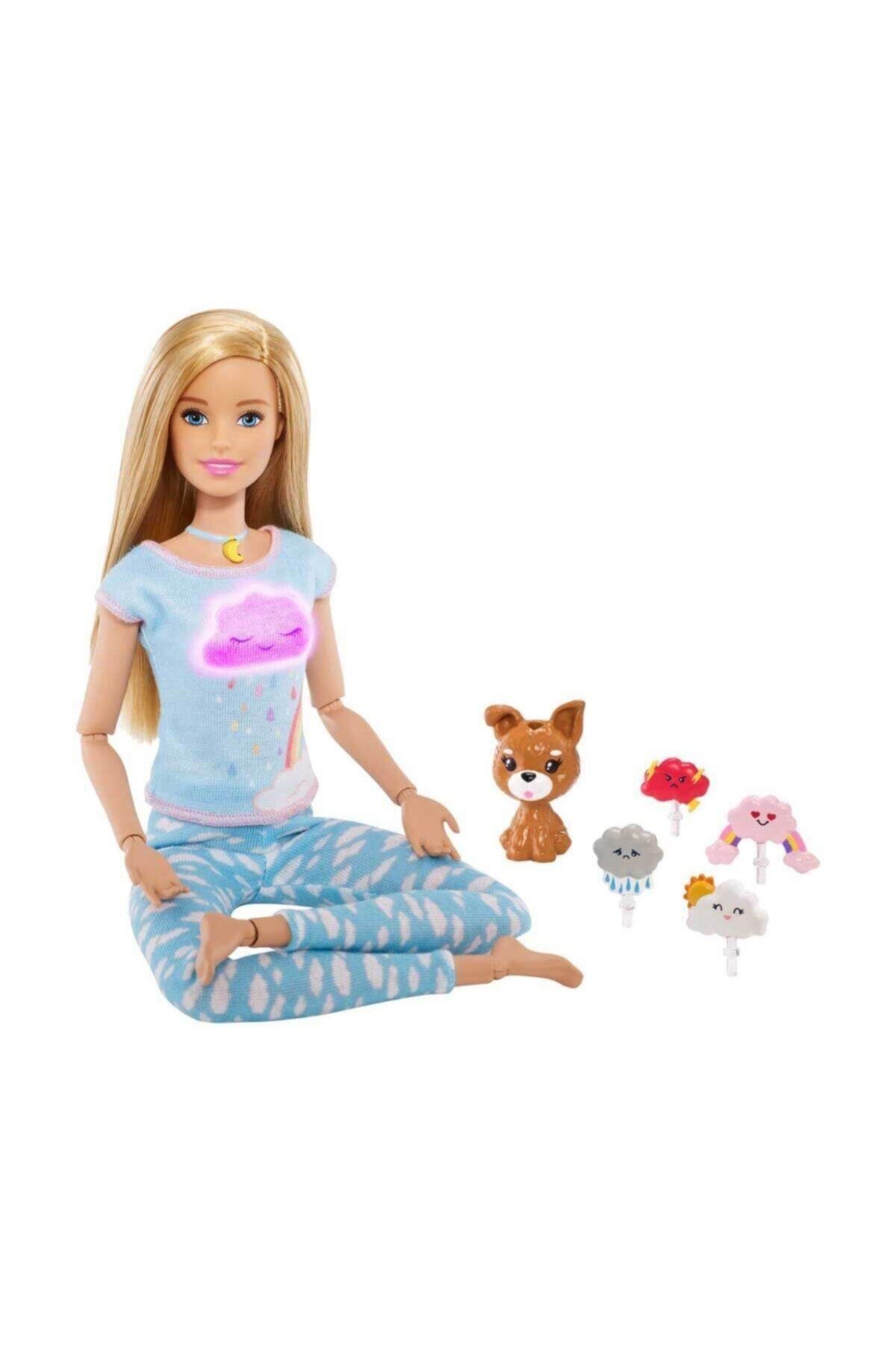 Barbie Nefes Egzersizi Bebeği GNK01-Oyuncak Bebekler