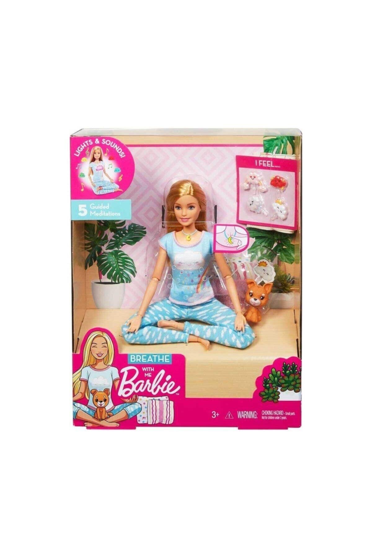 Barbie Nefes Egzersizi Bebeği GNK01-Oyuncak Bebekler