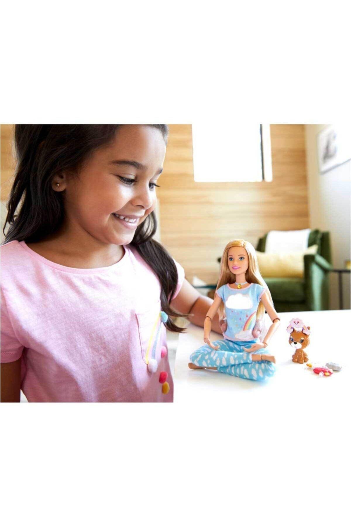 Barbie Nefes Egzersizi Bebeği GNK01-Oyuncak Bebekler