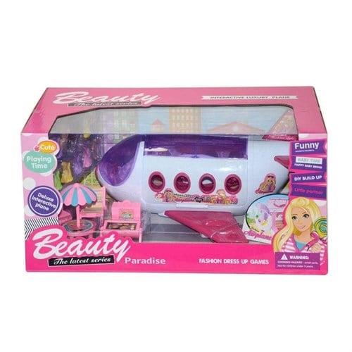 Beauty Kutulu Aksesuarlı Uçak Seti KZK-7823-Oyuncak Bebekler