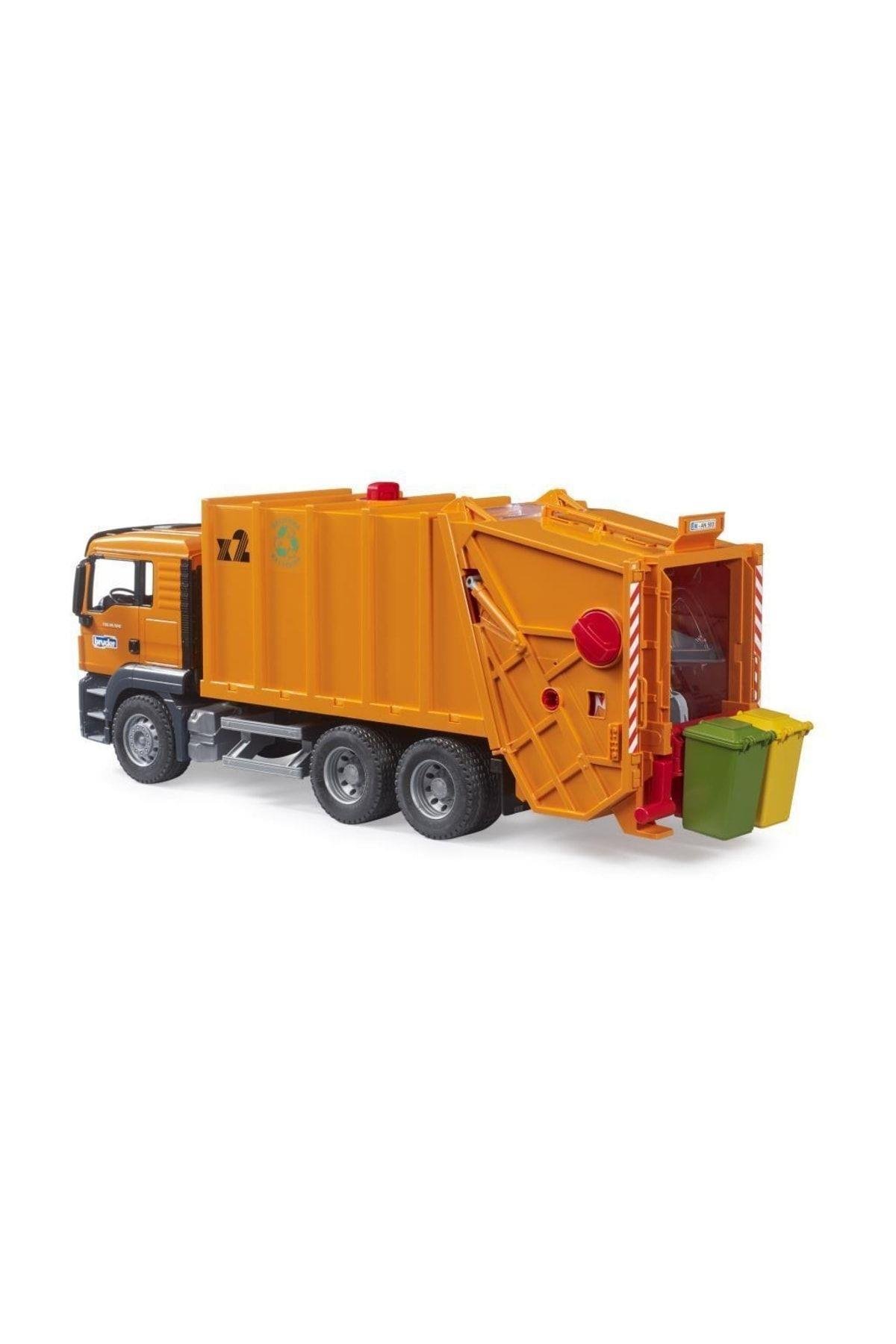 BR03760 Man TGS Çöp Kamyonu (turuncu) +4 yaş-Oyuncak Arabalar ve Kamyonlar