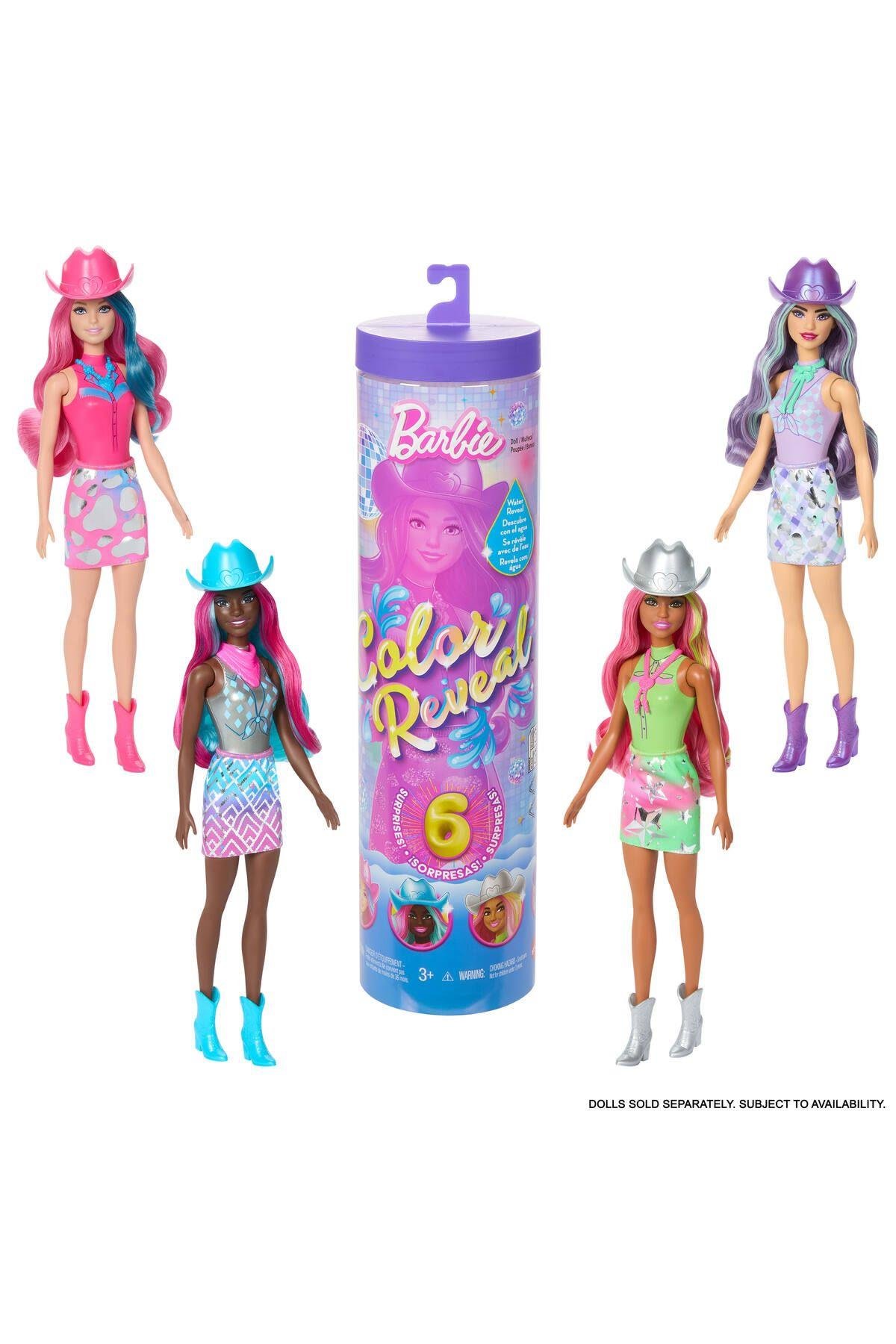 Color Reveal™ - Renk Değiştiren Sürpriz Barbie Disco Star Serisi | JCP01-Oyuncak Bebekler