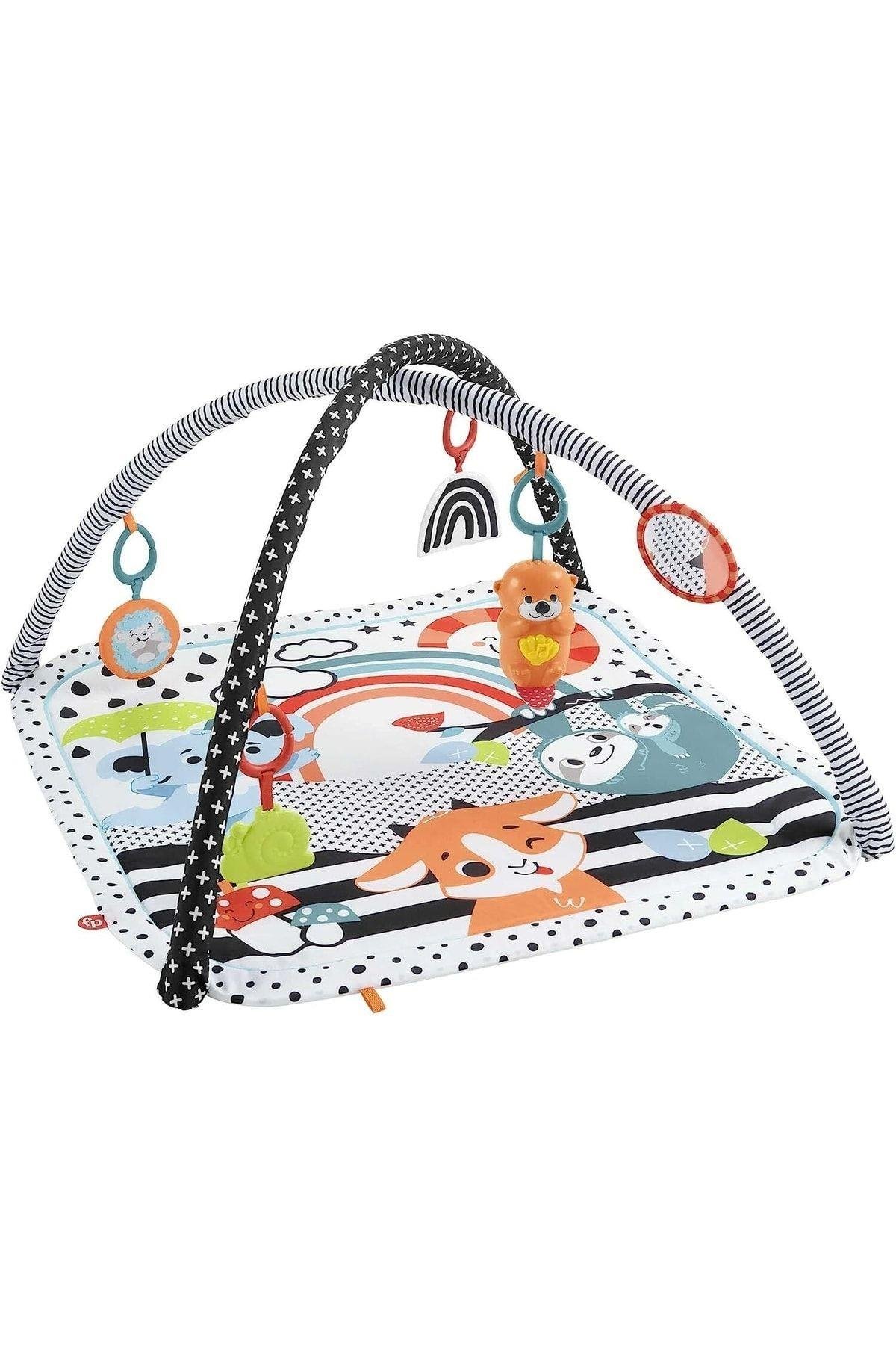FISHER PRICE Fisher-price, Neşeli Hayvanlar 3ü1 Arada Jimnastik Merkezi Hbp41-Eğitici Oyuncak