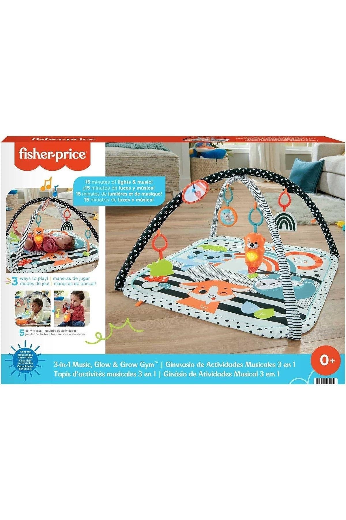 FISHER PRICE Fisher-price, Neşeli Hayvanlar 3ü1 Arada Jimnastik Merkezi Hbp41-Eğitici Oyuncak