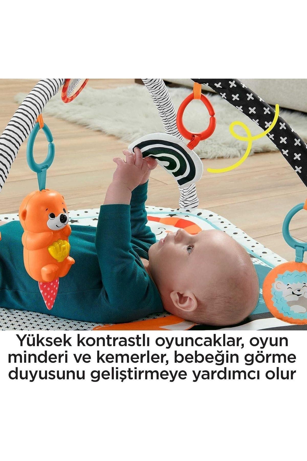 FISHER PRICE Fisher-price, Neşeli Hayvanlar 3ü1 Arada Jimnastik Merkezi Hbp41-Eğitici Oyuncak